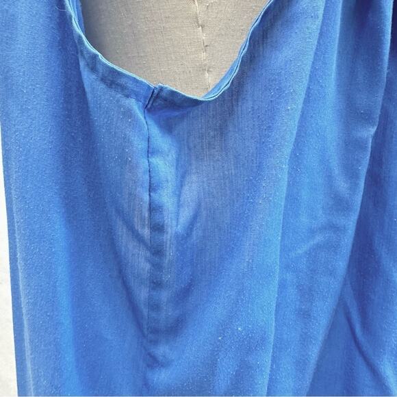 Lara Dee by Charm vintage 70s snap front house dress kaftan size 42-44 - Picture 12 of 16